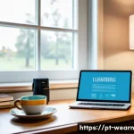 Home 13 자기개발을 위한 평생학습 자원 탐색법 - **Prompt:** A diverse adult individual, perhaps a woman in her late 20s or early 30s, is comfortably...